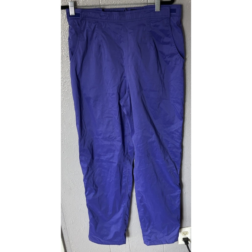 Womens Sunice Purple Lg Polyester Golf Pants Leg Zip Outdoors Sports Rain Gear